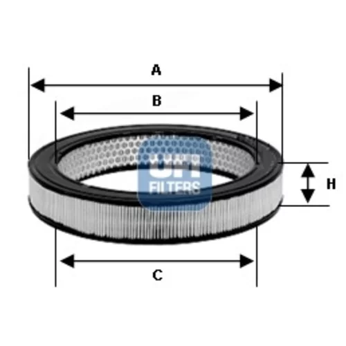 Vzduchový filter UFI 30.811.00