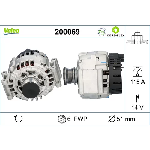 Alternátor VALEO 200069