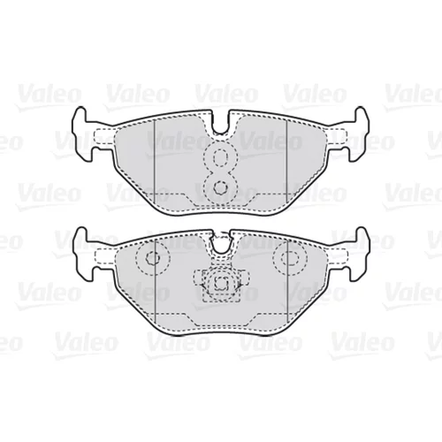 Sada brzdových platničiek kotúčovej brzdy 301753 /VALEO/ - obr. 1