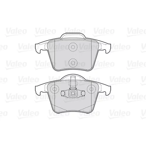 Sada brzdových platničiek kotúčovej brzdy 301829 /VALEO/ - obr. 1