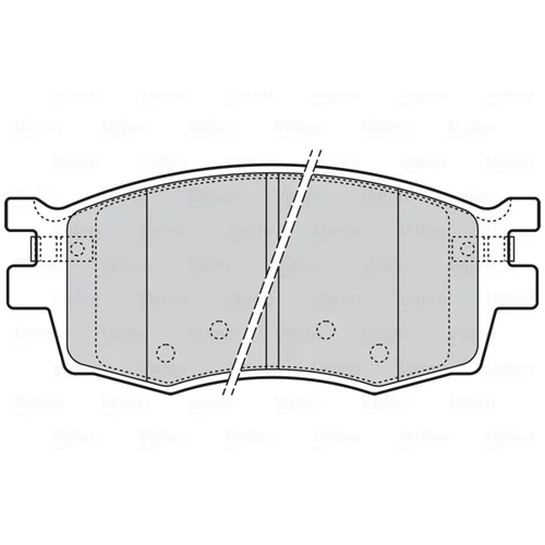 Sada brzdových platničiek kotúčovej brzdy 301868 /VALEO/ - obr. 1