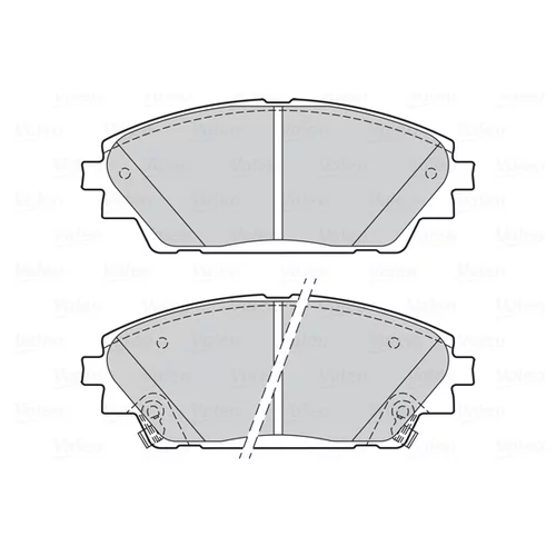 Sada brzdových platničiek kotúčovej brzdy 302285 /VALEO/ - obr. 1
