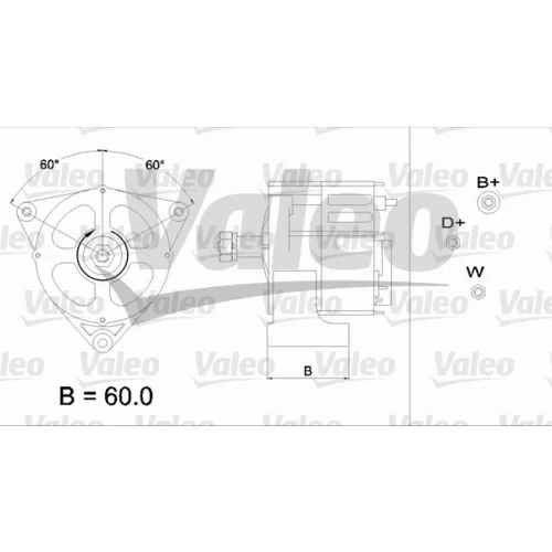 Alternátor 436589 /VALEO/ - obr. 1