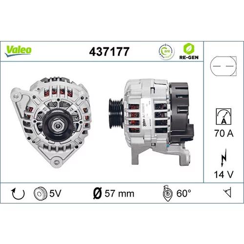 Alternátor VALEO 437177