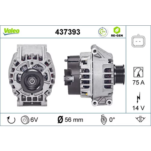 Alternátor VALEO 437393