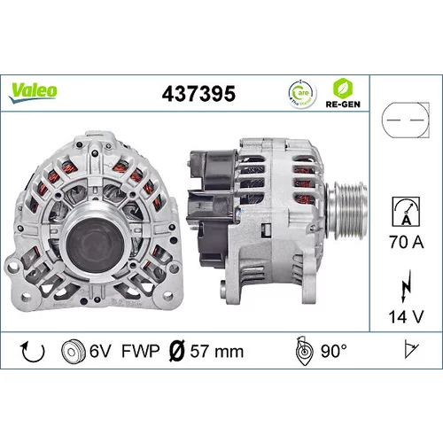 Alternátor VALEO 437395