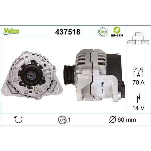 Alternátor VALEO 437518