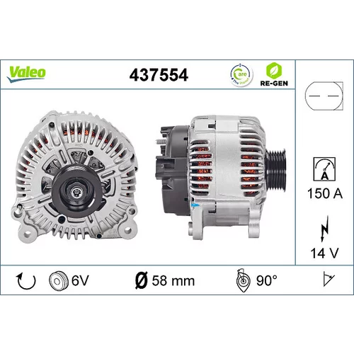 Alternátor VALEO 437554