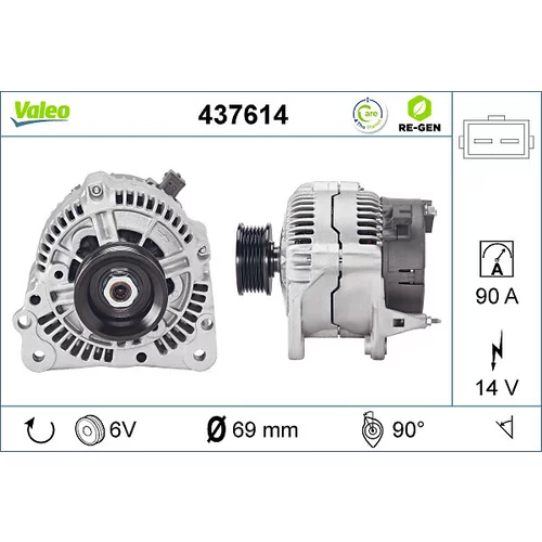 Alternátor VALEO 437614