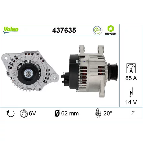 Alternátor VALEO 437635