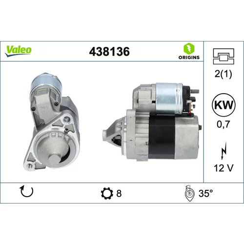 Štartér VALEO 438136
