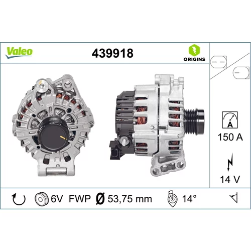 Alternátor VALEO 439918
