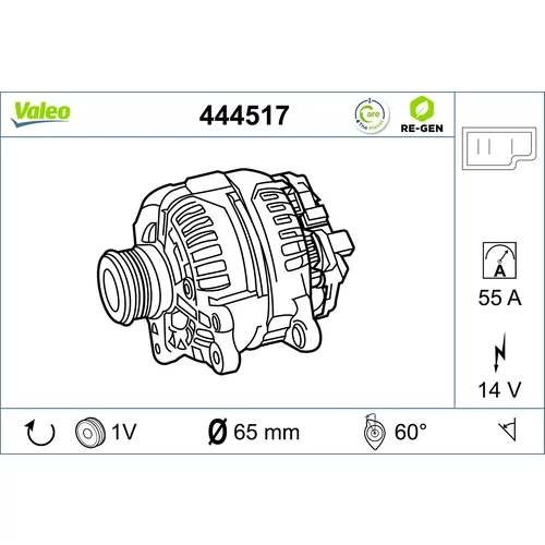 Alternátor VALEO 444517