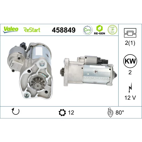 Štartér VALEO 458849