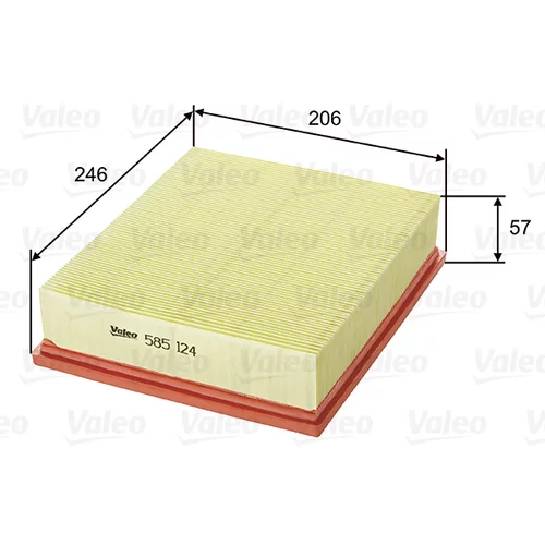 Vzduchový filter VALEO 585124