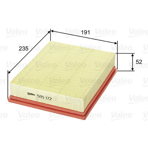 Vzduchový filter 585172 /VALEO/