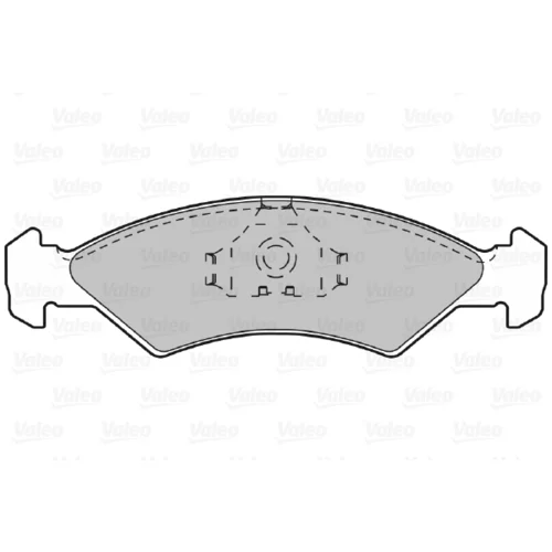 Sada brzdových platničiek kotúčovej brzdy 598167 /VALEO/ - obr. 1