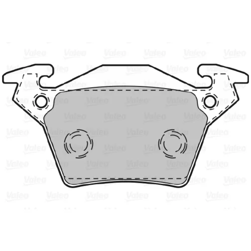 Sada brzdových platničiek kotúčovej brzdy 598301 /VALEO/ - obr. 1