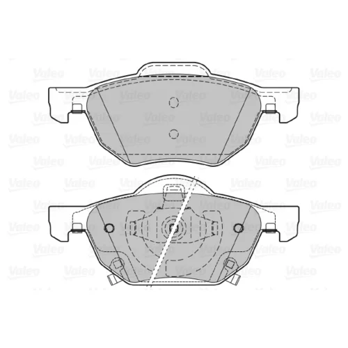 Sada brzdových platničiek kotúčovej brzdy 598824 /VALEO/ - obr. 1
