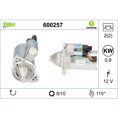 Štartér VALEO 600257