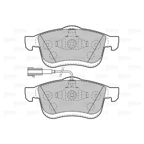 Sada brzdových platničiek kotúčovej brzdy 601014 /VALEO/ - obr. 1