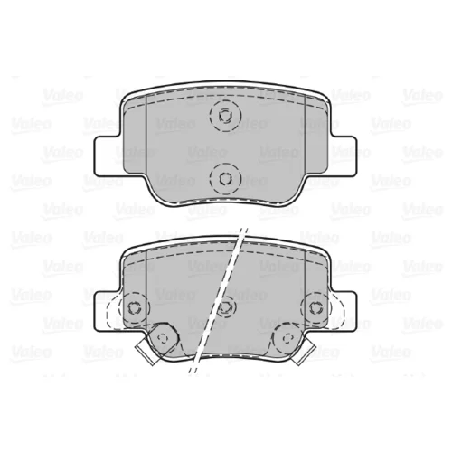 Sada brzdových platničiek kotúčovej brzdy 601064 /VALEO/ - obr. 1