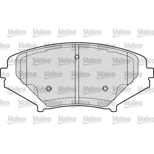 Sada brzdových platničiek kotúčovej brzdy VALEO 601651