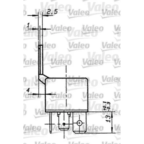 Relé pracovného prúdu VALEO 643658
