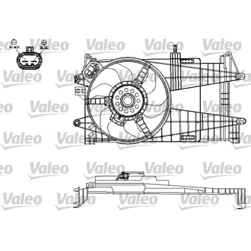 Ventilátor chladenia motora VALEO 696197