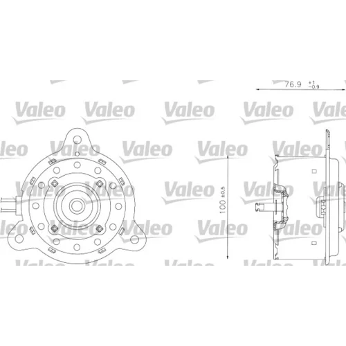 Elektromotor vetráka chladiča VALEO 698342