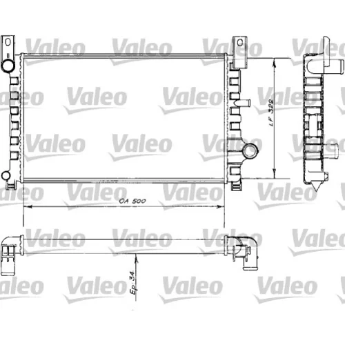Chladič motora VALEO 730484