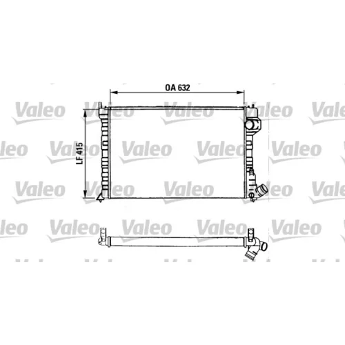 Chladič motora VALEO 730934