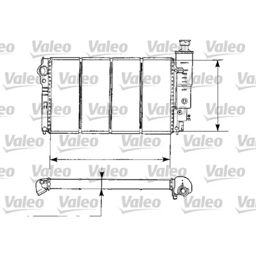 Chladič motora VALEO 730974