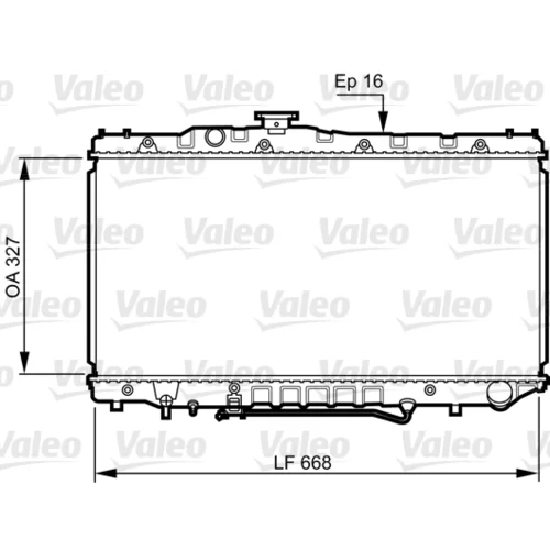 Chladič motora VALEO 731110