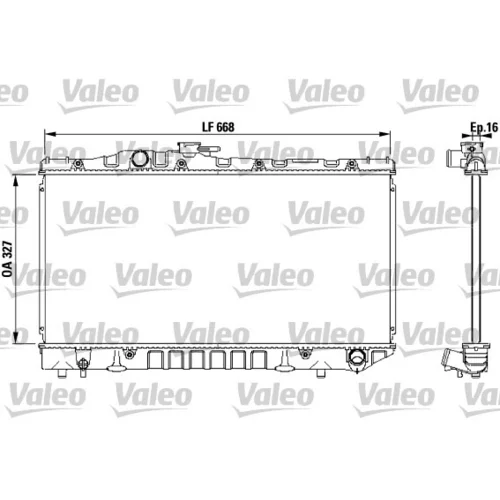 Chladič motora VALEO 731115