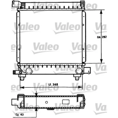 Chladič motora VALEO 731172