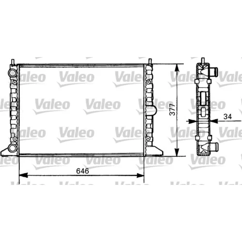 Chladič motora VALEO 731385