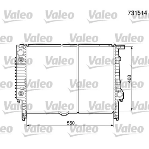 Chladič motora VALEO 731514