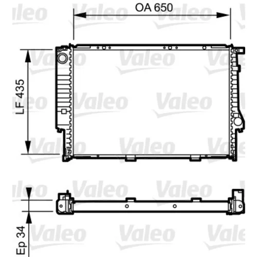Chladič motora VALEO 731523