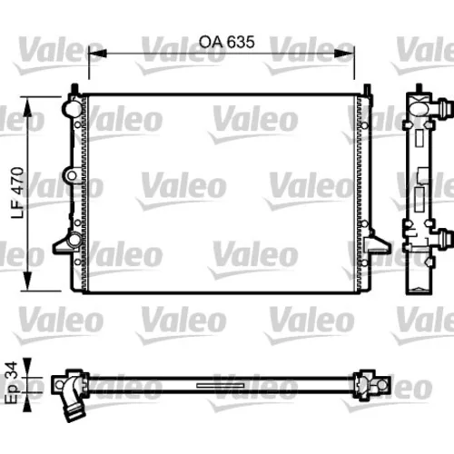 Chladič motora VALEO 732791