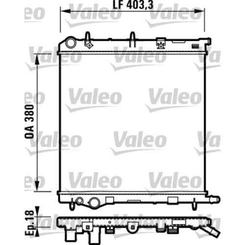 Chladič motora VALEO 732831