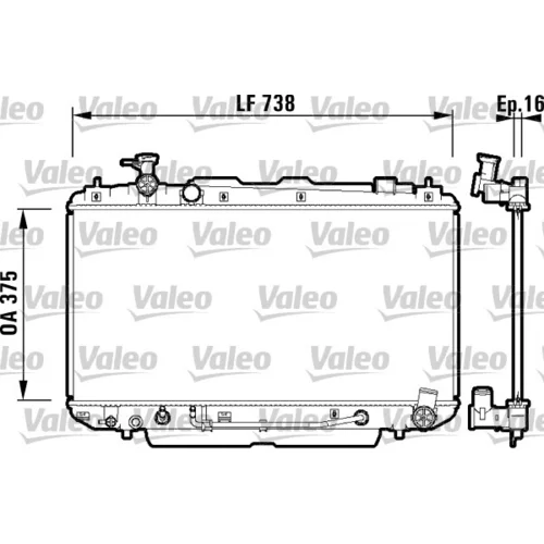 Chladič motora VALEO 734183