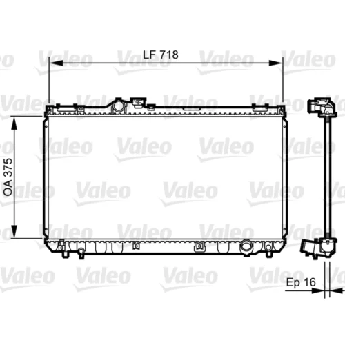 Chladič motora VALEO 734499
