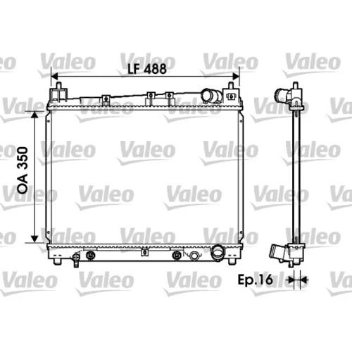 Chladič motora VALEO 734841