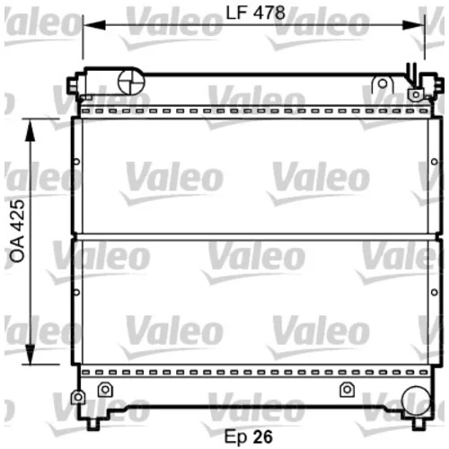 Chladič motora VALEO 734918