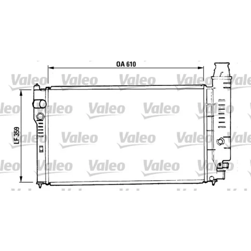Chladič motora VALEO 810955