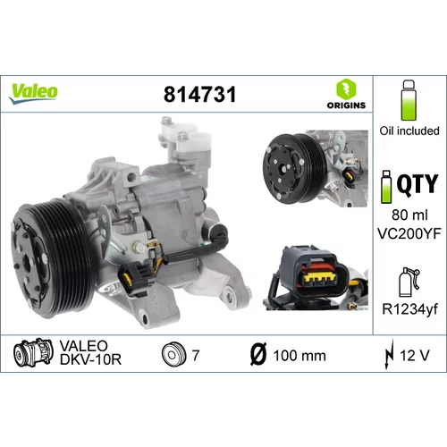 Kompresor klimatizácie 814731 /VALEO/