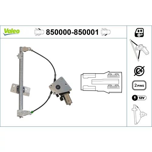 Mechanizmus zdvíhania okna VALEO 850000
