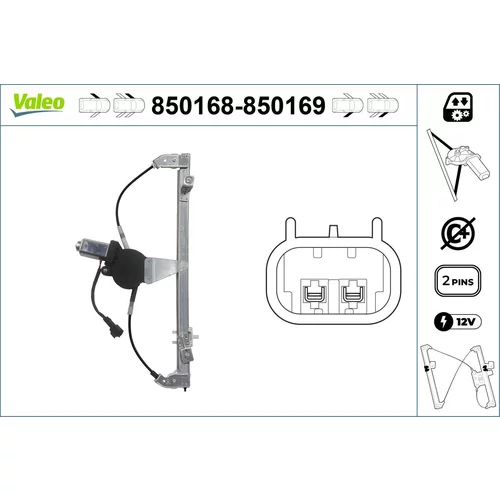 Mechanizmus zdvíhania okna VALEO 850168