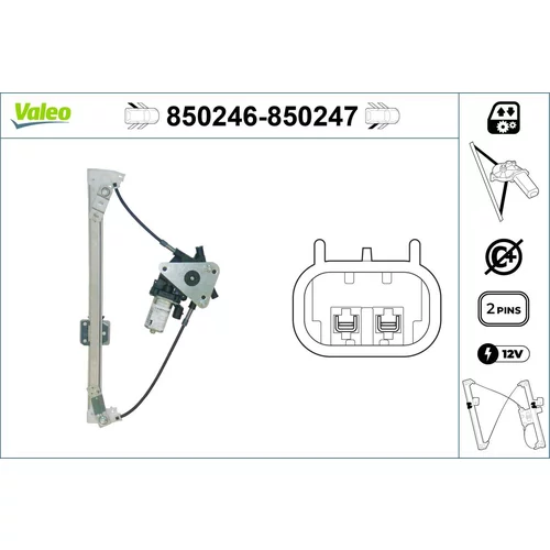 Mechanizmus zdvíhania okna VALEO 850246